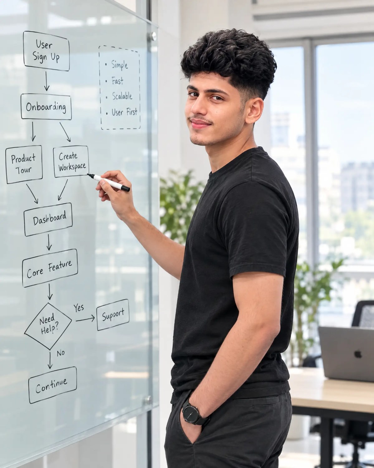 Arhum Abdullah mapping a workflow